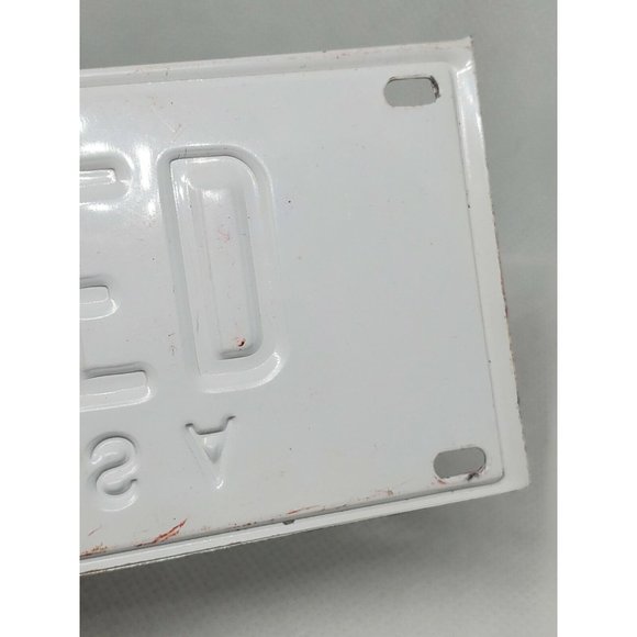 U.S.A Ted Personalized White Red Collectible Mini License Bicycle Bike Plate - Picture 8 of 12